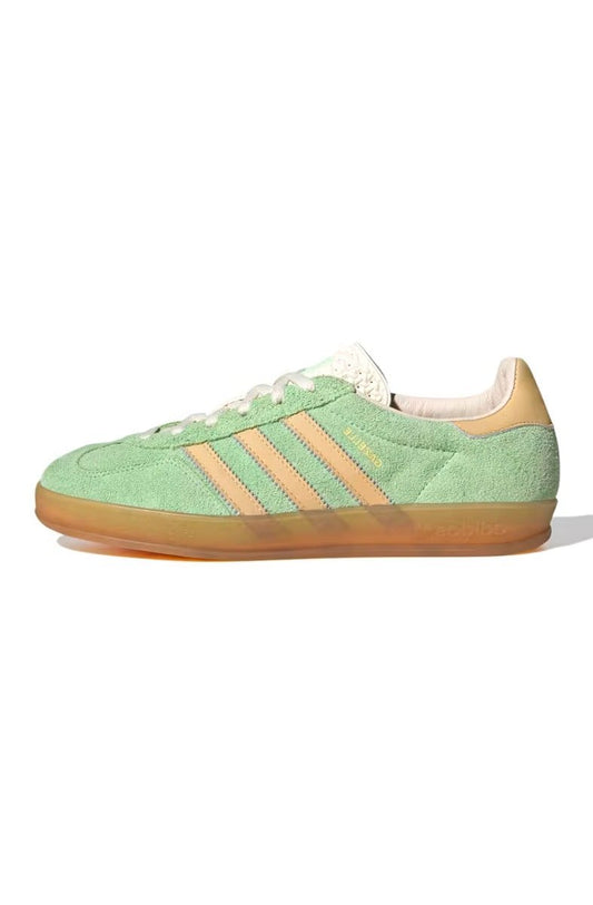 Tênis Adidas Gazelle Indoor Feminino Verde Claro/Bege IE2948 - NewSkull