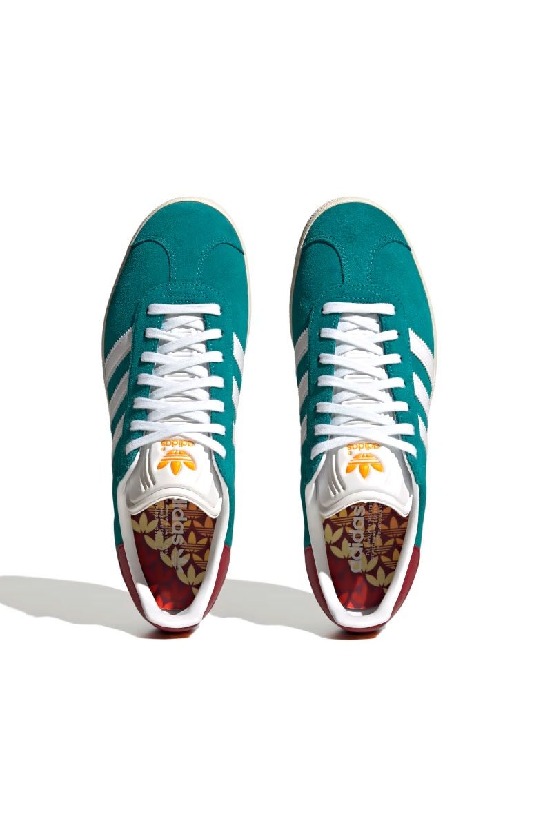 Tênis Adidas Gazelle Monogram Turquesa/Branco IF0881 - NewSkull