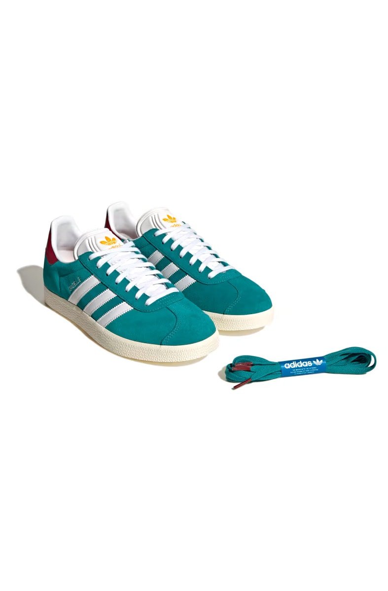 Tênis Adidas Gazelle Monogram Turquesa/Branco IF0881 - NewSkull