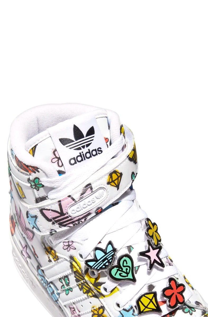 Tênis Adidas Jeremy Scott Forum 84 High Mono Branco/Color - NewSkull