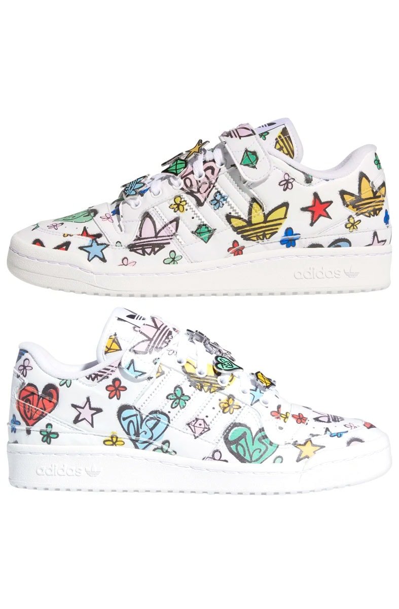 Tênis Adidas Jeremy Scott Forum 84 Low Mono Branco/Color - NewSkull