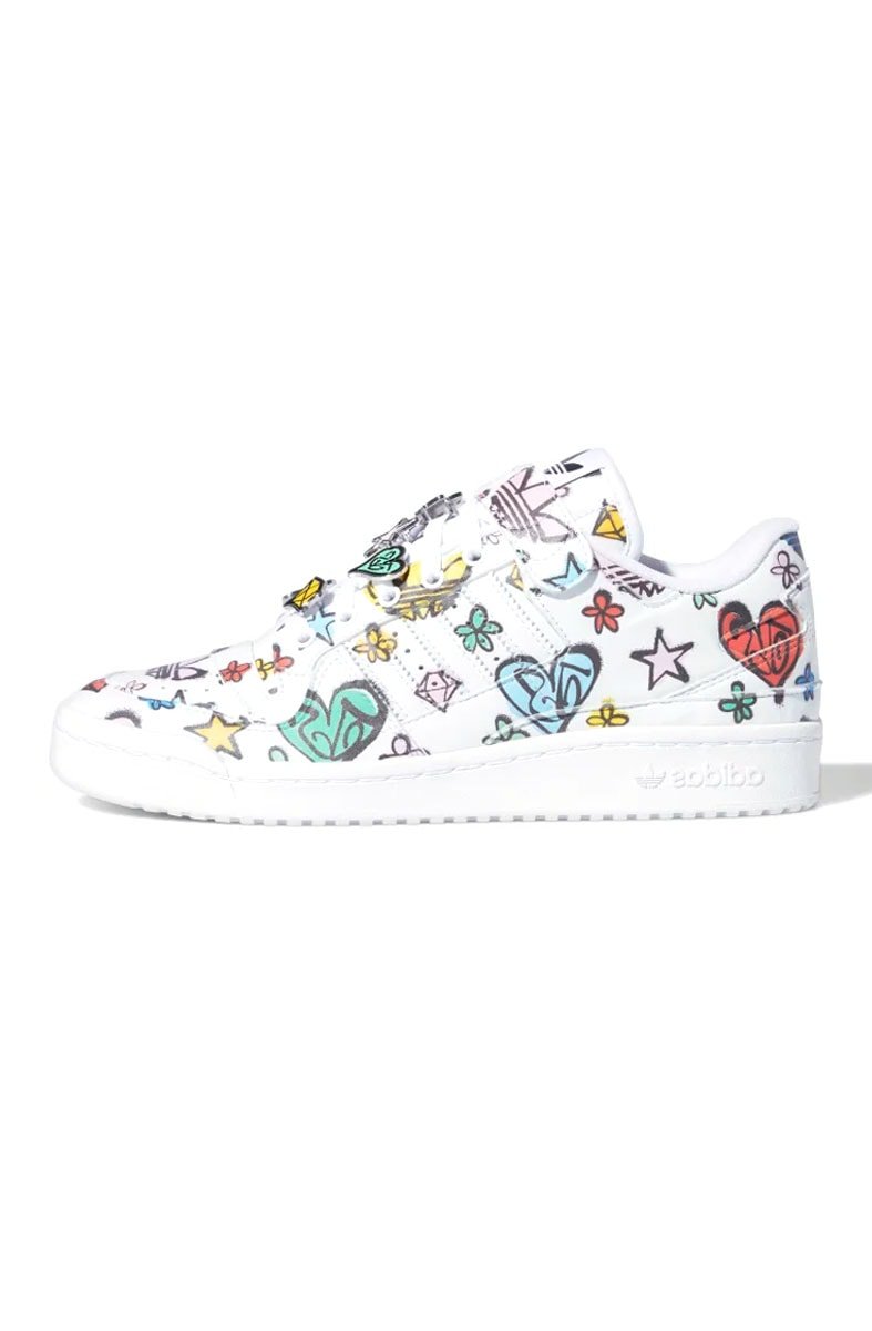 Tênis Adidas Jeremy Scott Forum 84 Low Mono Branco/Color - NewSkull