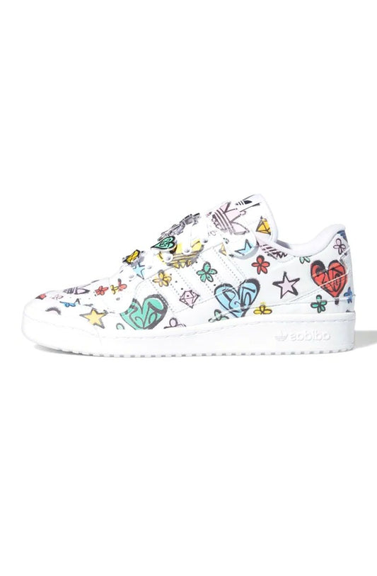 Tênis Adidas Jeremy Scott Forum 84 Low Mono Branco/Color - NewSkull