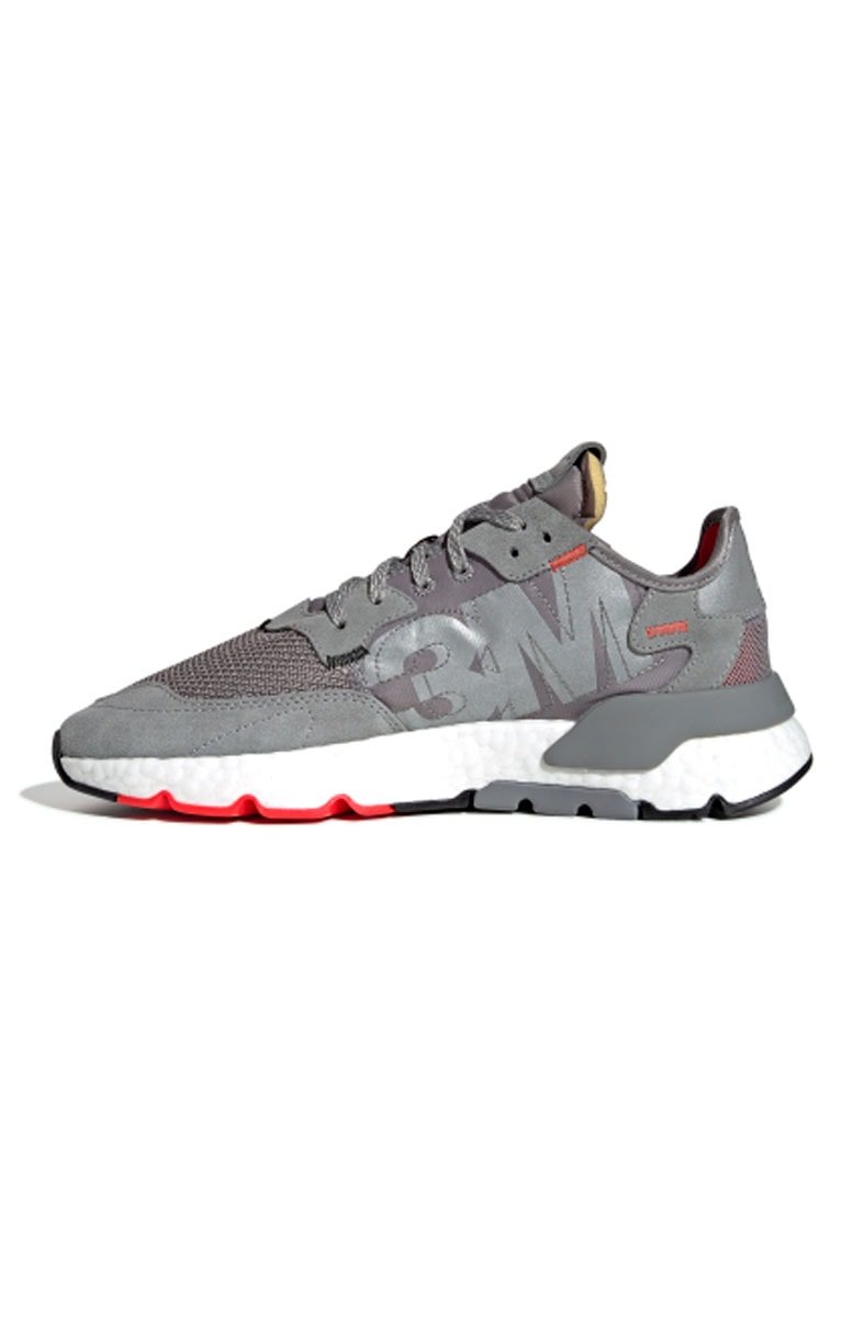 Tênis Adidas Nite Jogger 3M Cinza/Branco - NewSkull
