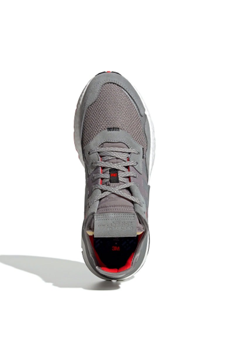 Tênis Adidas Nite Jogger 3M Cinza/Branco - NewSkull
