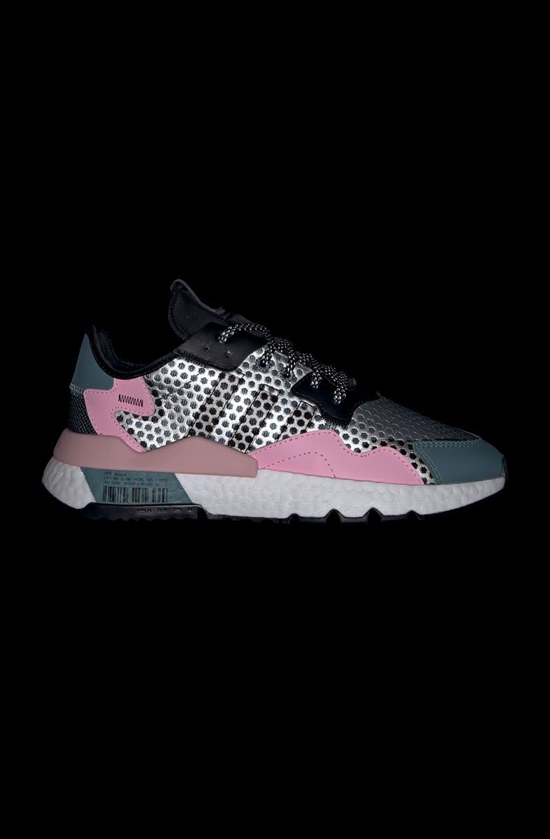 Tênis Adidas Nite Jogger 3M Feminino Verde/Rosa - NewSkull