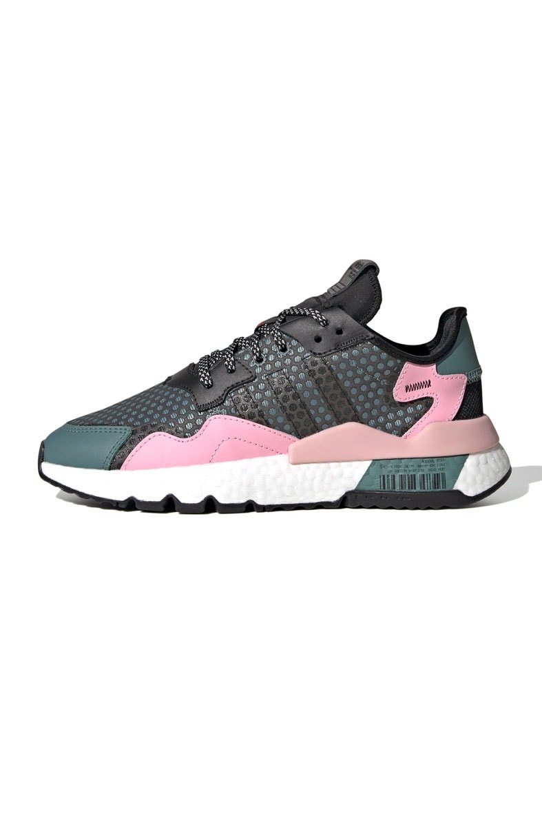 Tênis Adidas Nite Jogger 3M Feminino Verde/Rosa - NewSkull