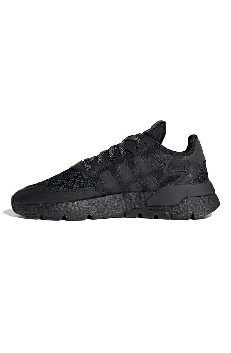 Tênis Adidas Nite Jogger Couro Preto/Preto - NewSkull