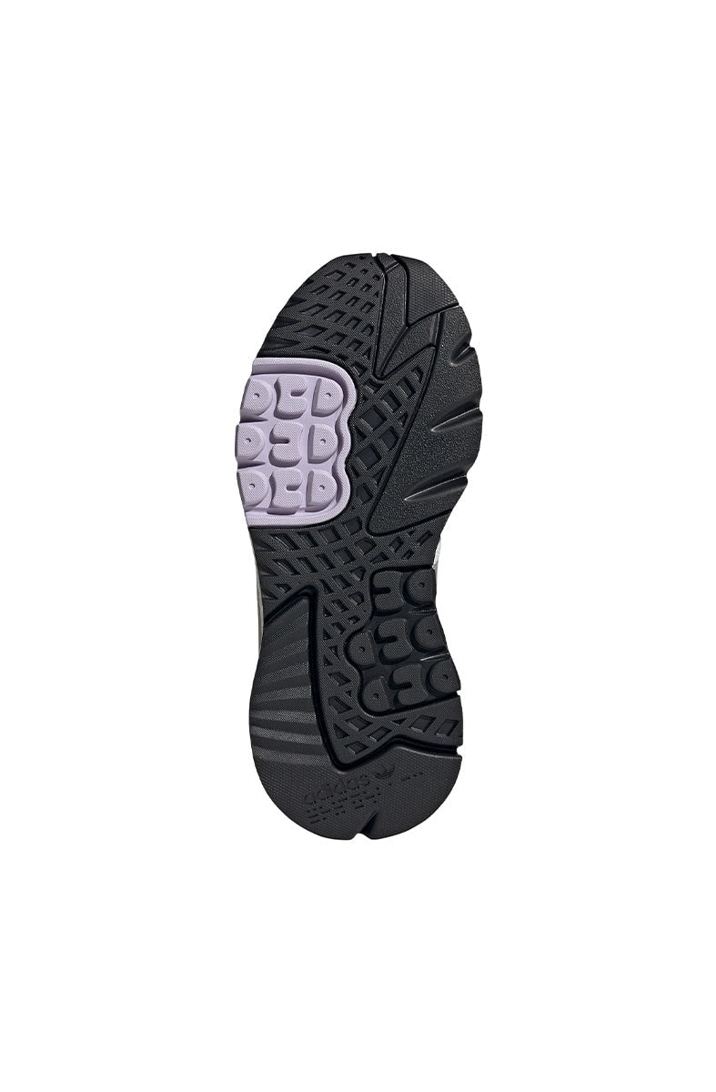 Tênis Adidas Nite Jogger Feminino Cinza/Lilas - NewSkull