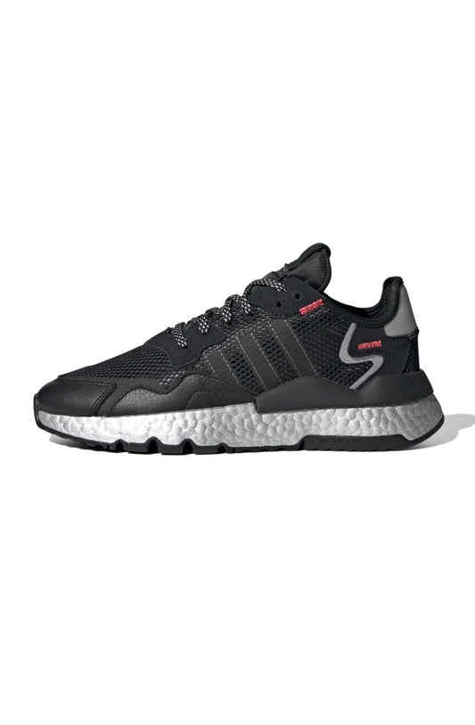 Tênis Adidas Nite Jogger Feminino Preto/Prata - NewSkull