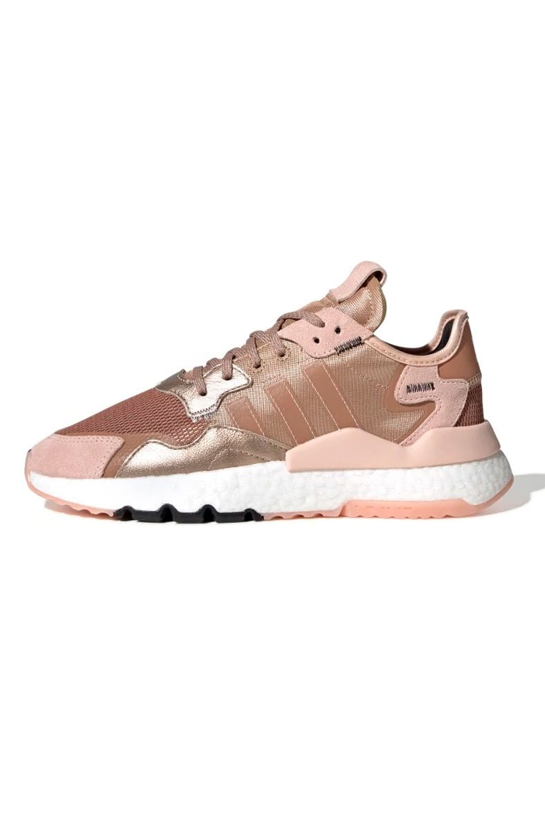 Tênis Adidas Nite Jogger Feminino Rosa/Gold - NewSkull