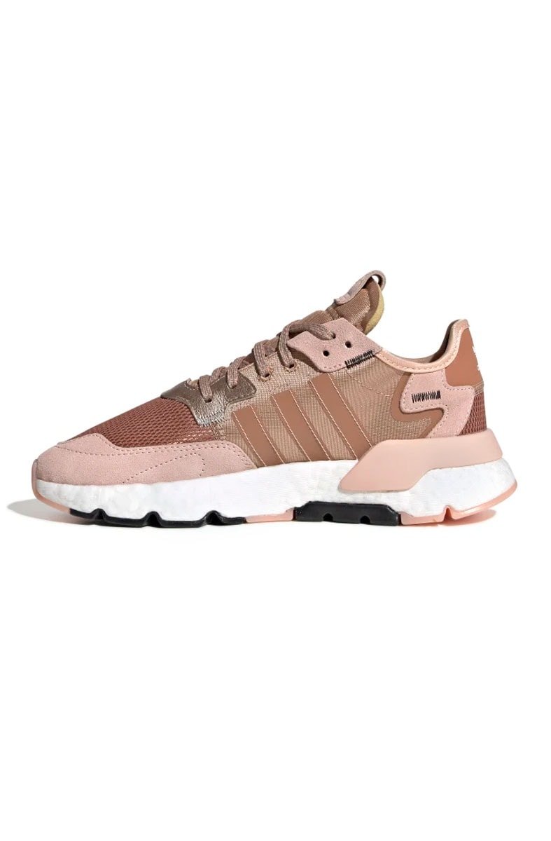 Tênis Adidas Nite Jogger Feminino Rosa/Gold - NewSkull