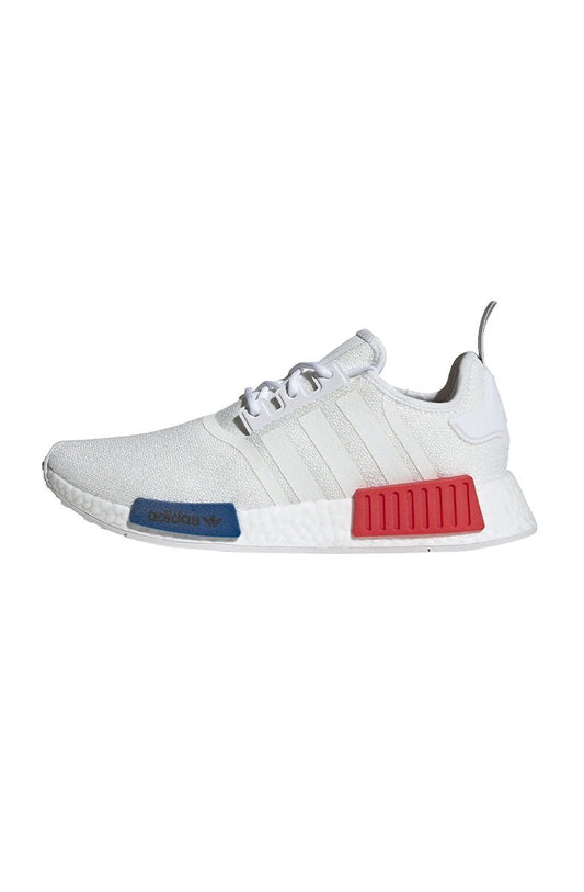 Tênis Adidas NMD R1 Branco/Vermelho/Azul - NewSkull