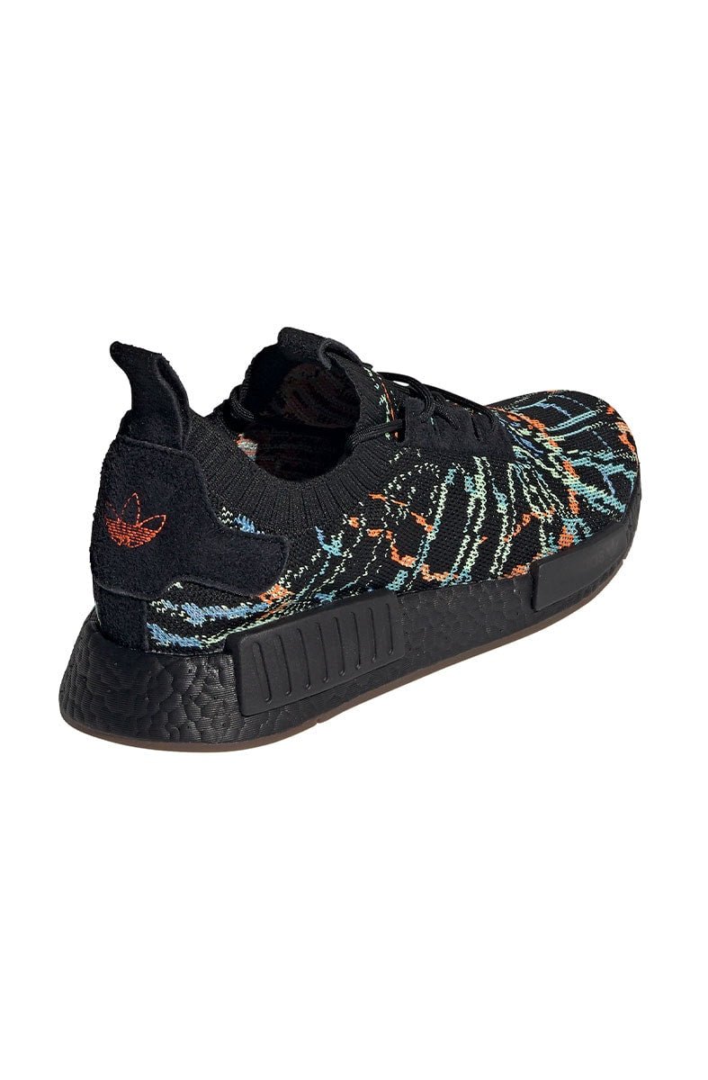 Tênis Adidas NMD R1 Primeknit Preto/Laranja/Verde - NewSkull