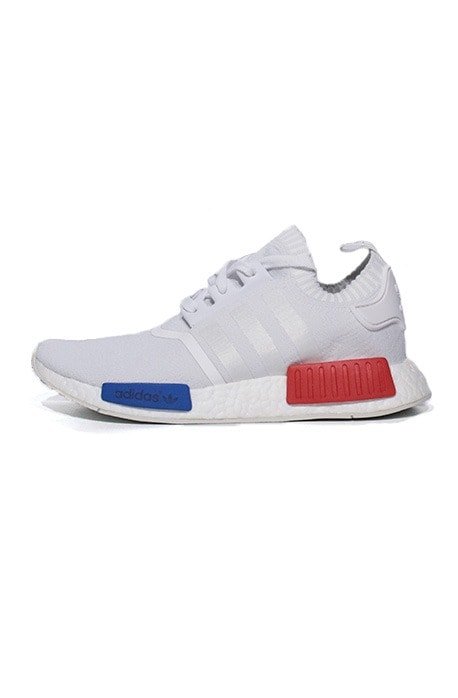 Tênis Adidas NMD Runner Primeknit Vintage White/Lush Red Branco - NewSkull