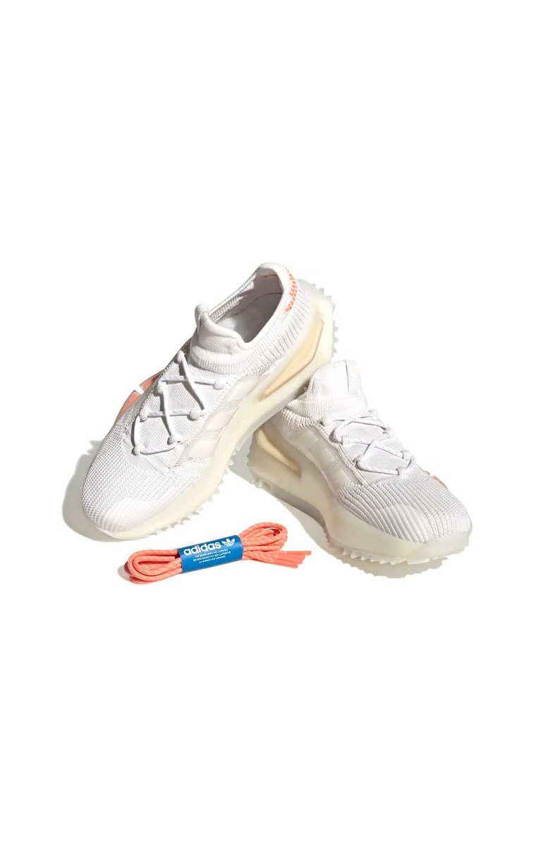Tênis Adidas NMD S1 Feminino Branco/Laranja - NewSkull