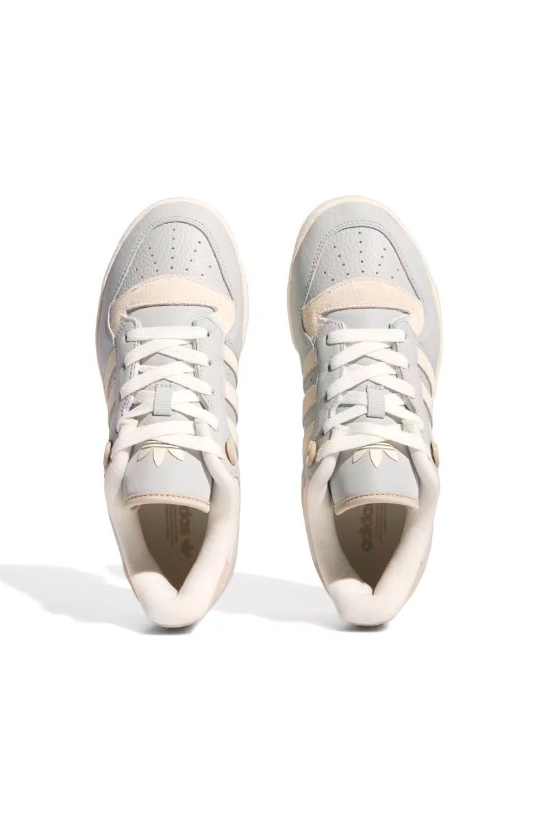 Tênis Adidas Rivalry 86 Low Prata/Creme/Bege IF5183 - NewSkull