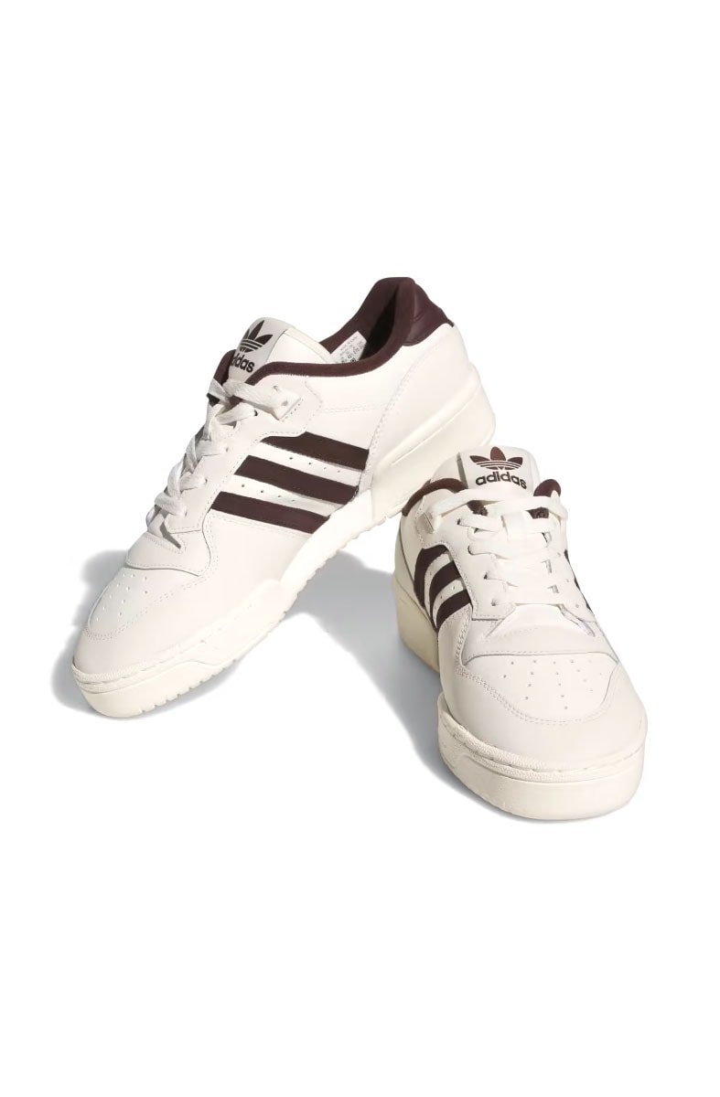 Tênis Adidas Rivalry Low Branco/Marrom - NewSkull