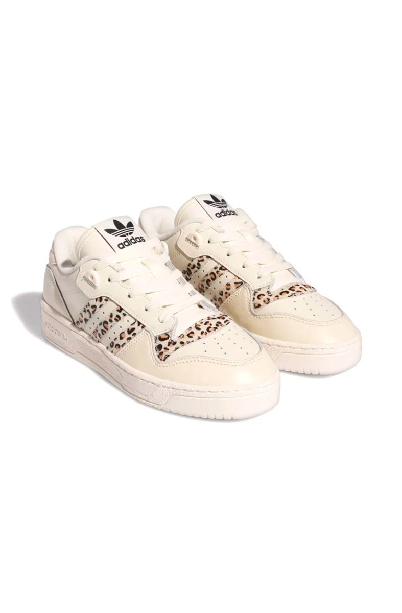 Tênis Adidas Rivalry Low Feminino Creme/Tigrado - NewSkull