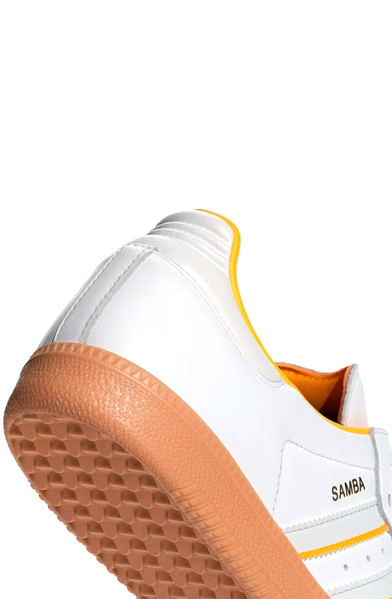 Tênis Adidas Samba OG Branco/Amarelo ID1479 - NewSkull