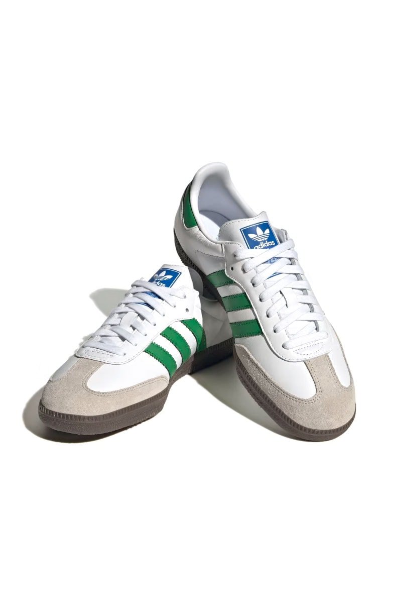 Tênis Adidas Samba OG Branco/Verde - NewSkull