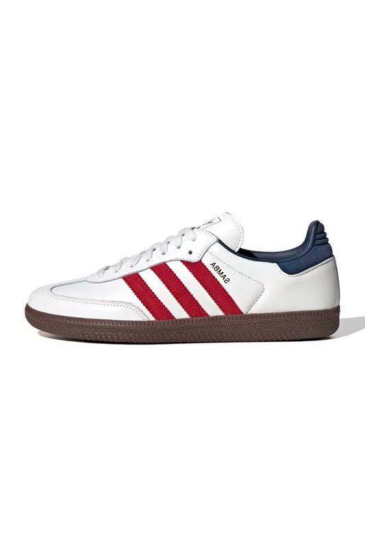 Tênis Adidas Samba OG Feminino Branco/Vermelho/Azul IH4881 - NewSkull