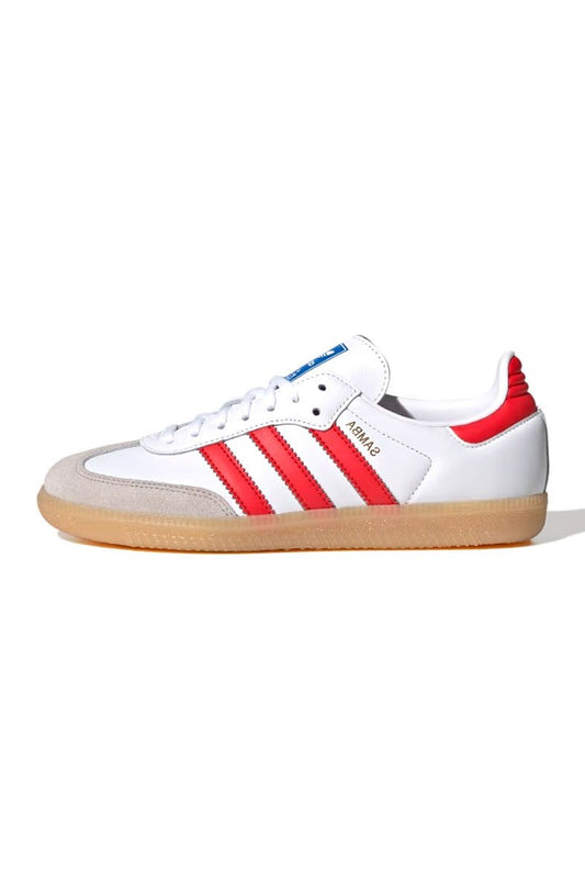 Tênis Adidas Samba OG J Branco/Vermelho JI4463 - NewSkull