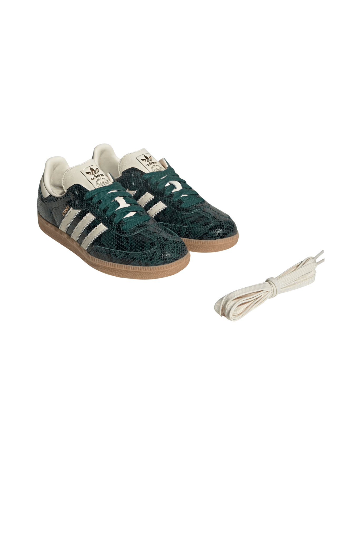 Tênis Adidas Samba OG Snakeskin Verde/Branco JR8848 - NewSkull