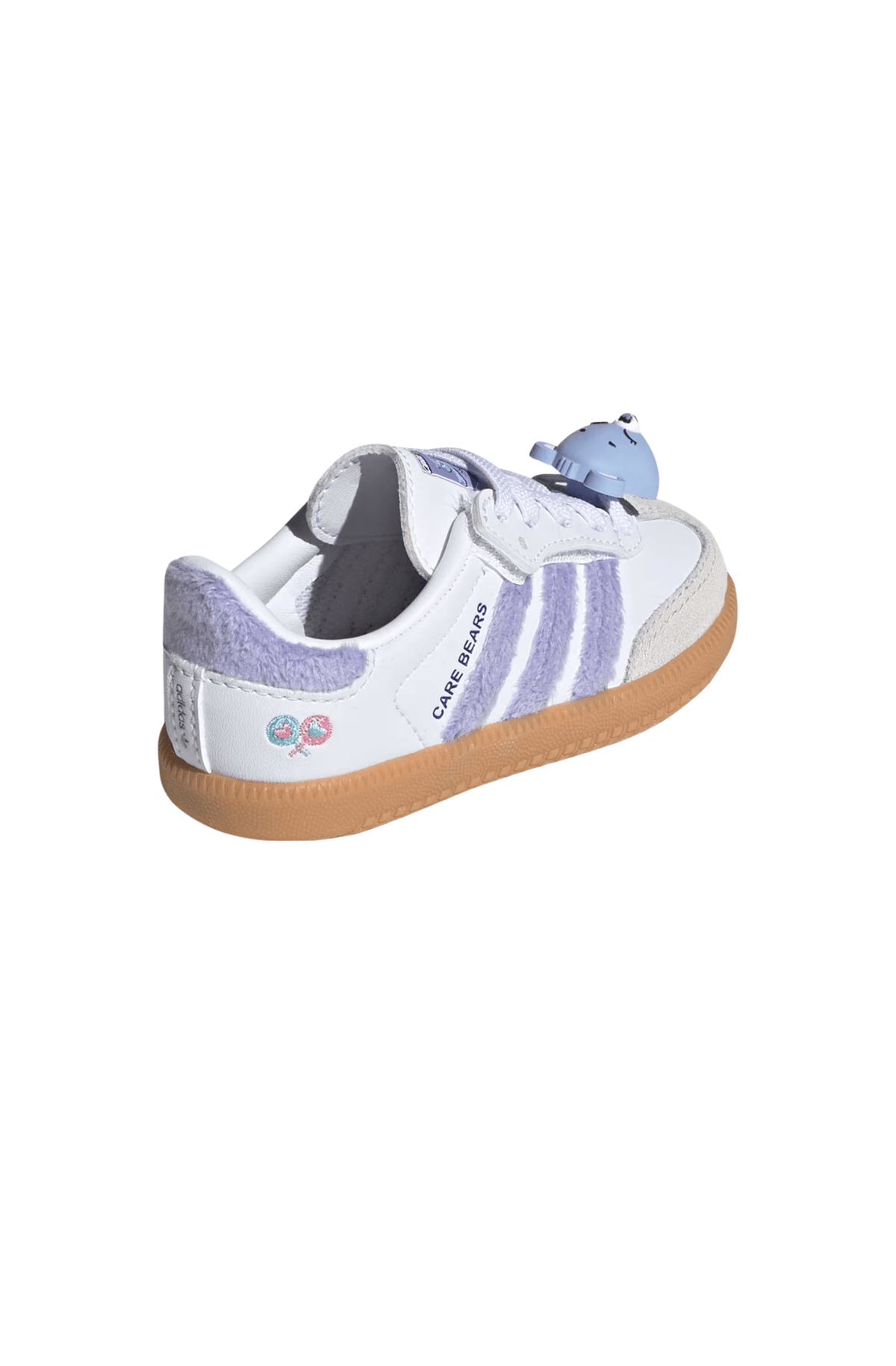Tênis Adidas Samba OG Ursinhos Carinhosos Elastic Lace Infantil Branco/Roxo KK2161 - NewSkull