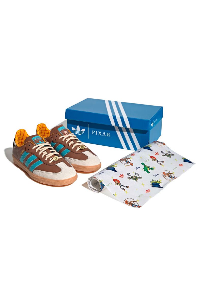 Tênis Adidas Samba OG x Disney Pixar Marrom/Azul JI3098 - NewSkull