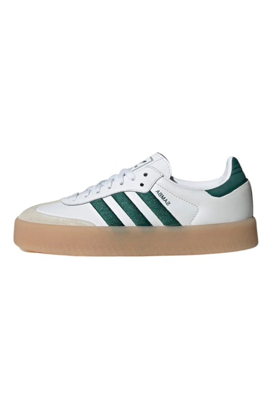 Tênis Adidas Sambae Feminino Branco/Verde ID0440 - NewSkull