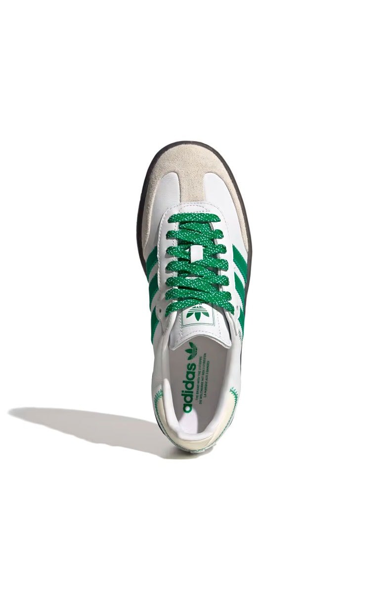 Tênis Adidas Sambae Feminino Branco/Verde IE9105 - NewSkull