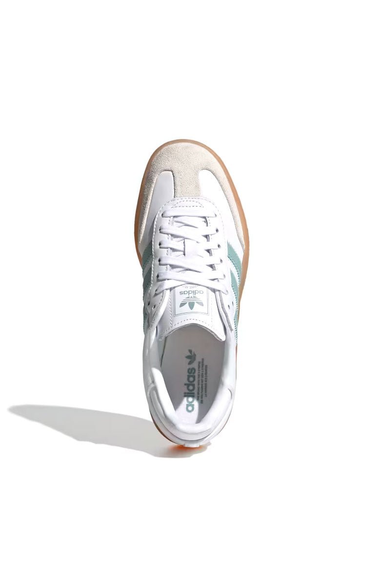 Tênis Adidas Sambae Feminino Branco/Verde JP5609 - NewSkull
