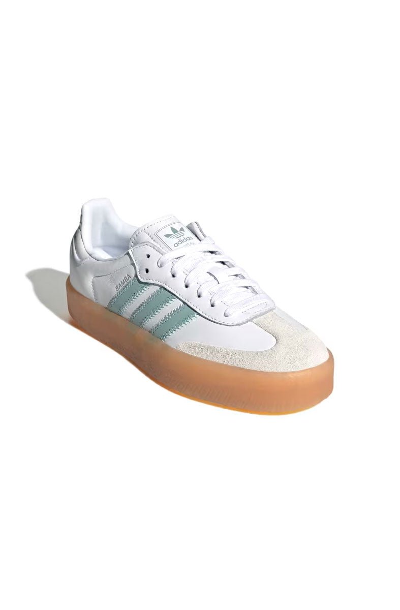 Tênis Adidas Sambae Feminino Branco/Verde JP5609 - NewSkull