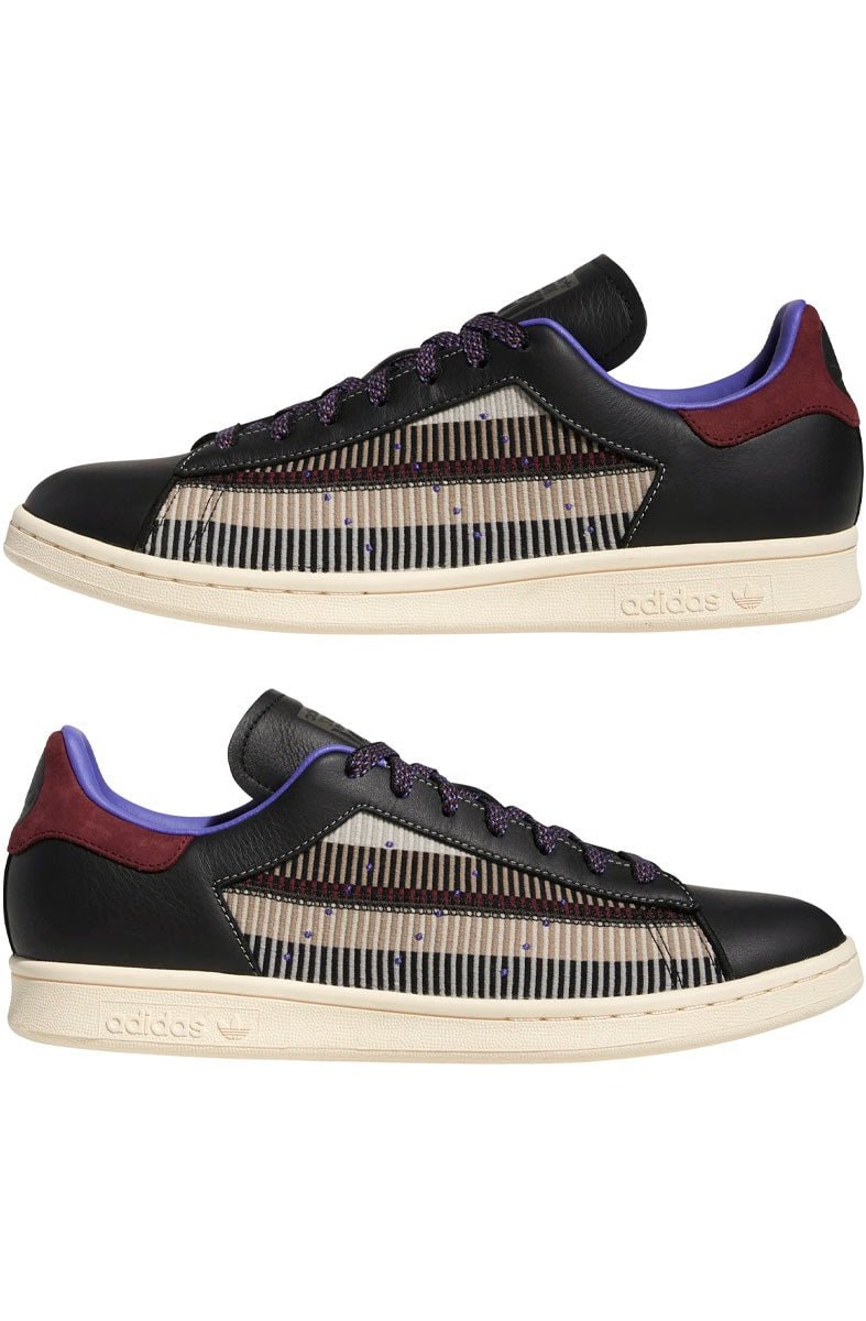 Tênis Adidas Stan Smith Patchwork Preto/Bege/Bordo - NewSkull
