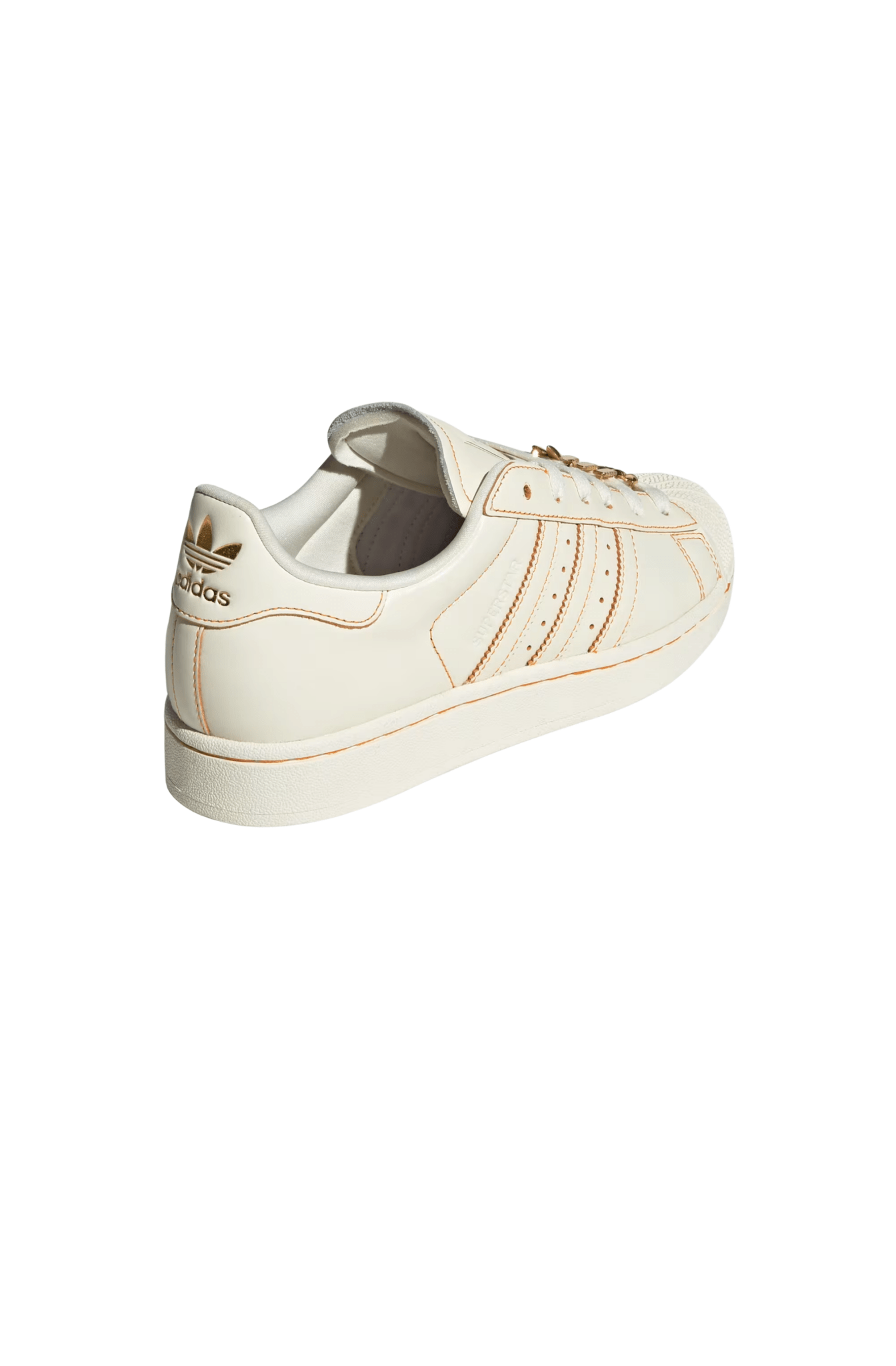 Tênis Adidas Superstar 2 Bege/Laranja JS1379 - NewSkull