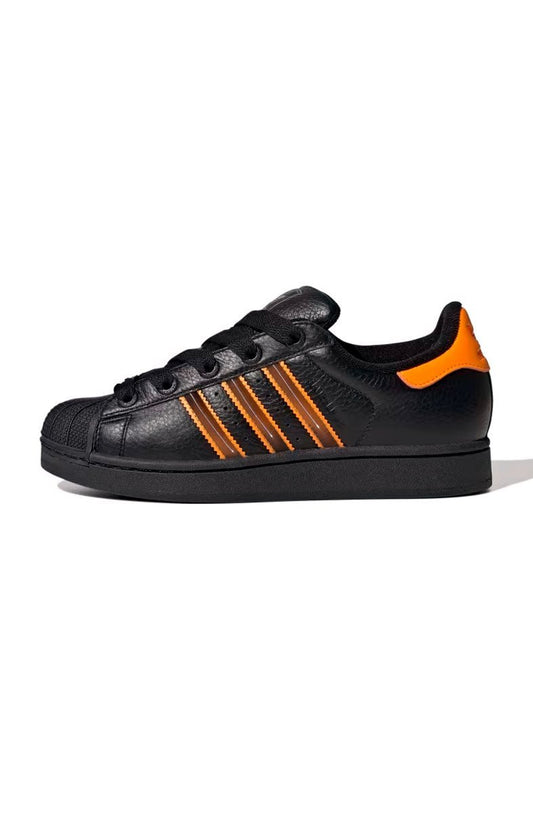Tênis Adidas Superstar 2 Preto/Laranja JQ6469 - NewSkull