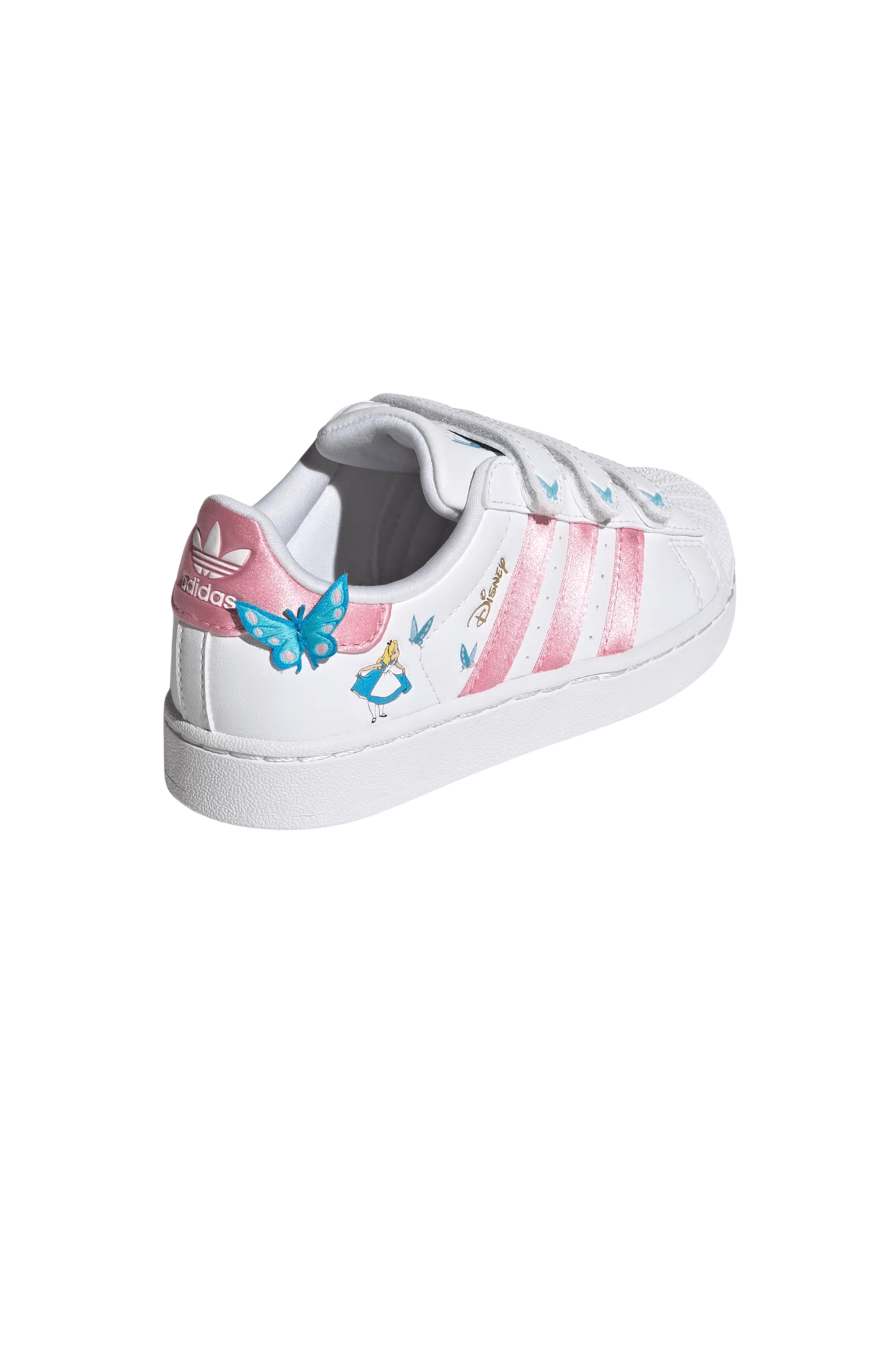 Tênis Adidas Superstar 2 x Disney Alice Comfort Closure Infantil Branco/Rosa IH1735 - NewSkull