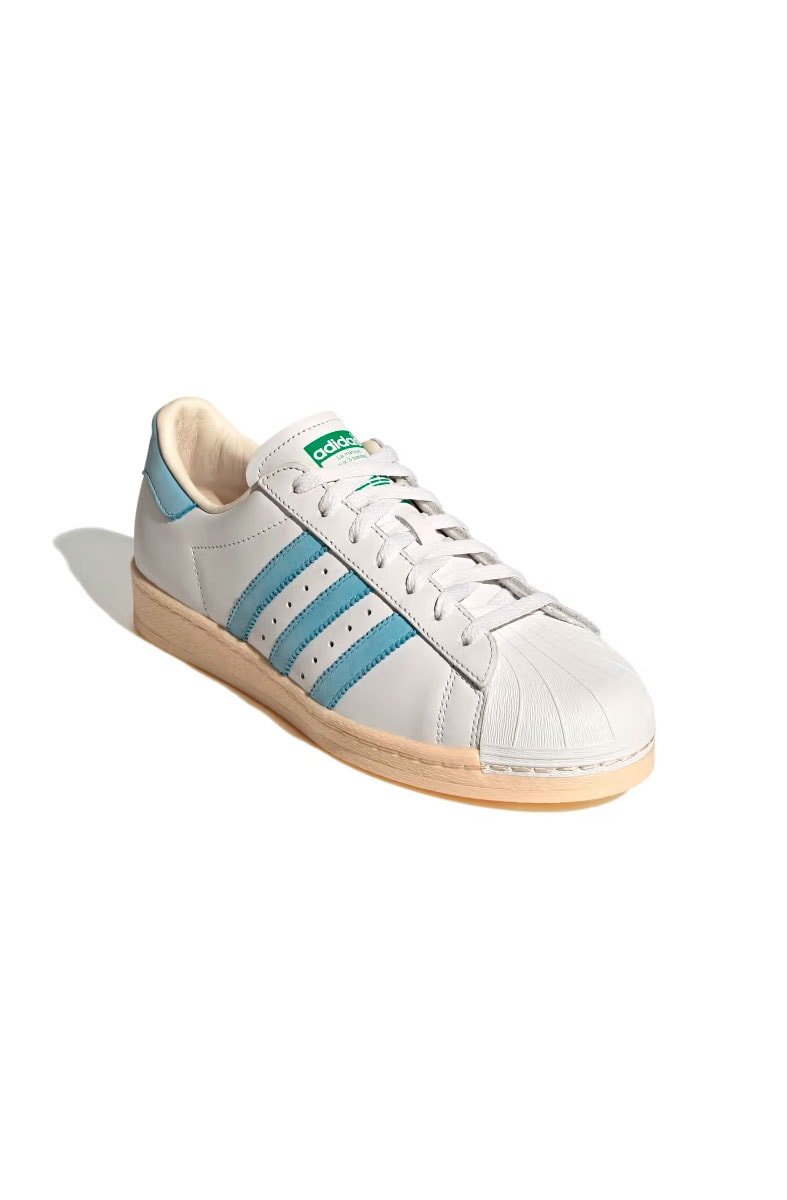 Tênis Adidas Superstar 82 Branco/Azul Claro - NewSkull