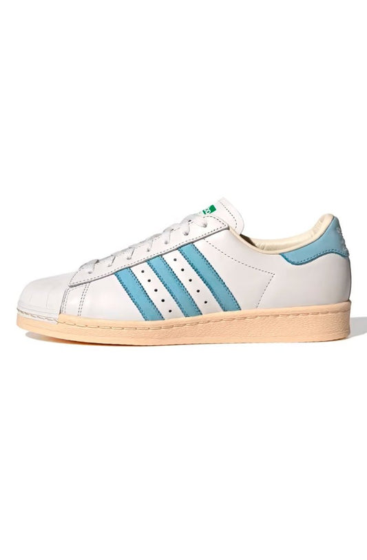Tênis Adidas Superstar 82 Branco/Azul Claro - NewSkull