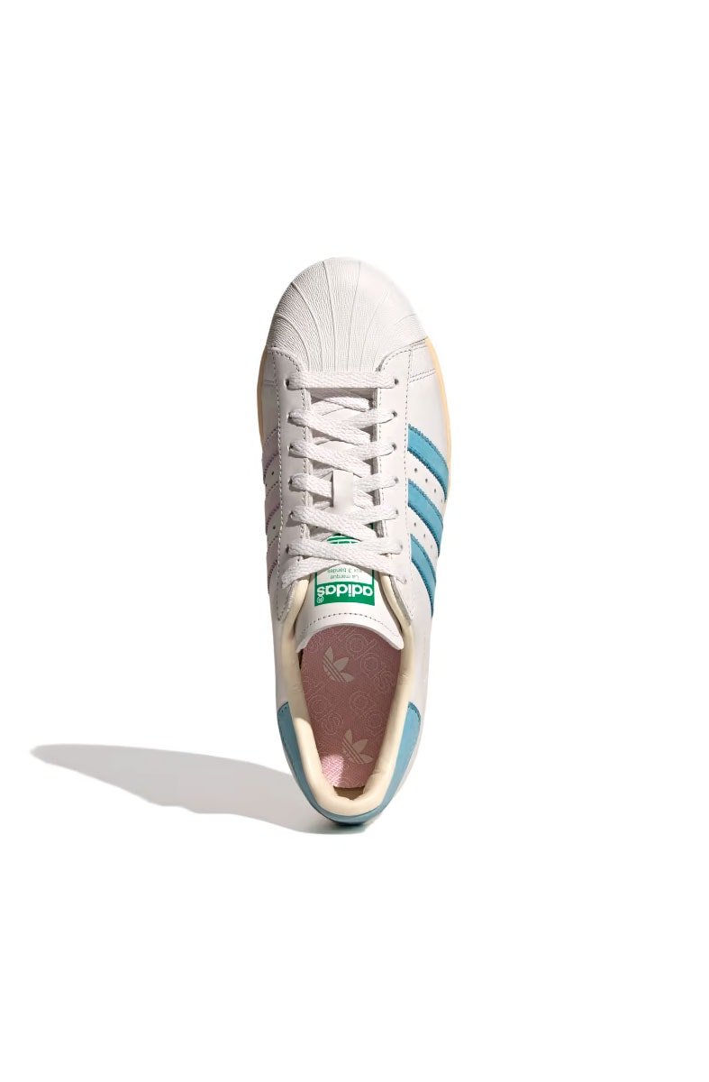 Tênis Adidas Superstar 82 Branco/Azul Claro - NewSkull