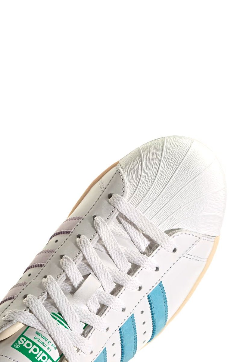 Tênis Adidas Superstar 82 Branco/Azul Claro - NewSkull