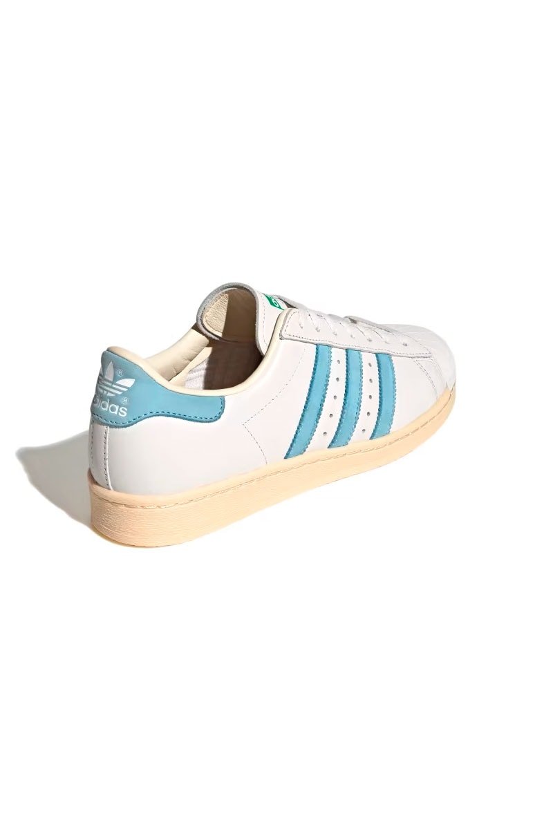 Tênis Adidas Superstar 82 Branco/Azul Claro - NewSkull