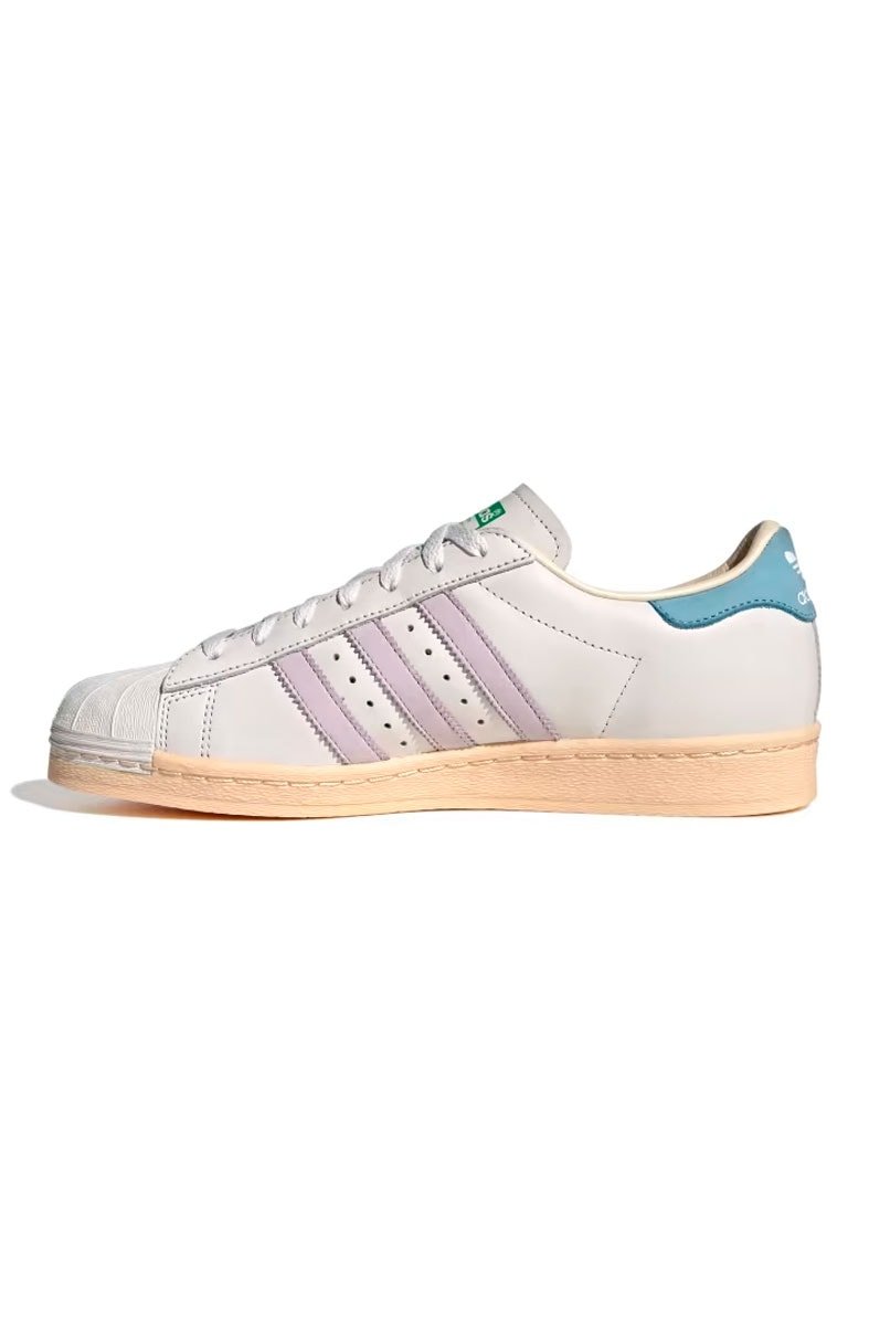 Tênis Adidas Superstar 82 Branco/Azul Claro - NewSkull