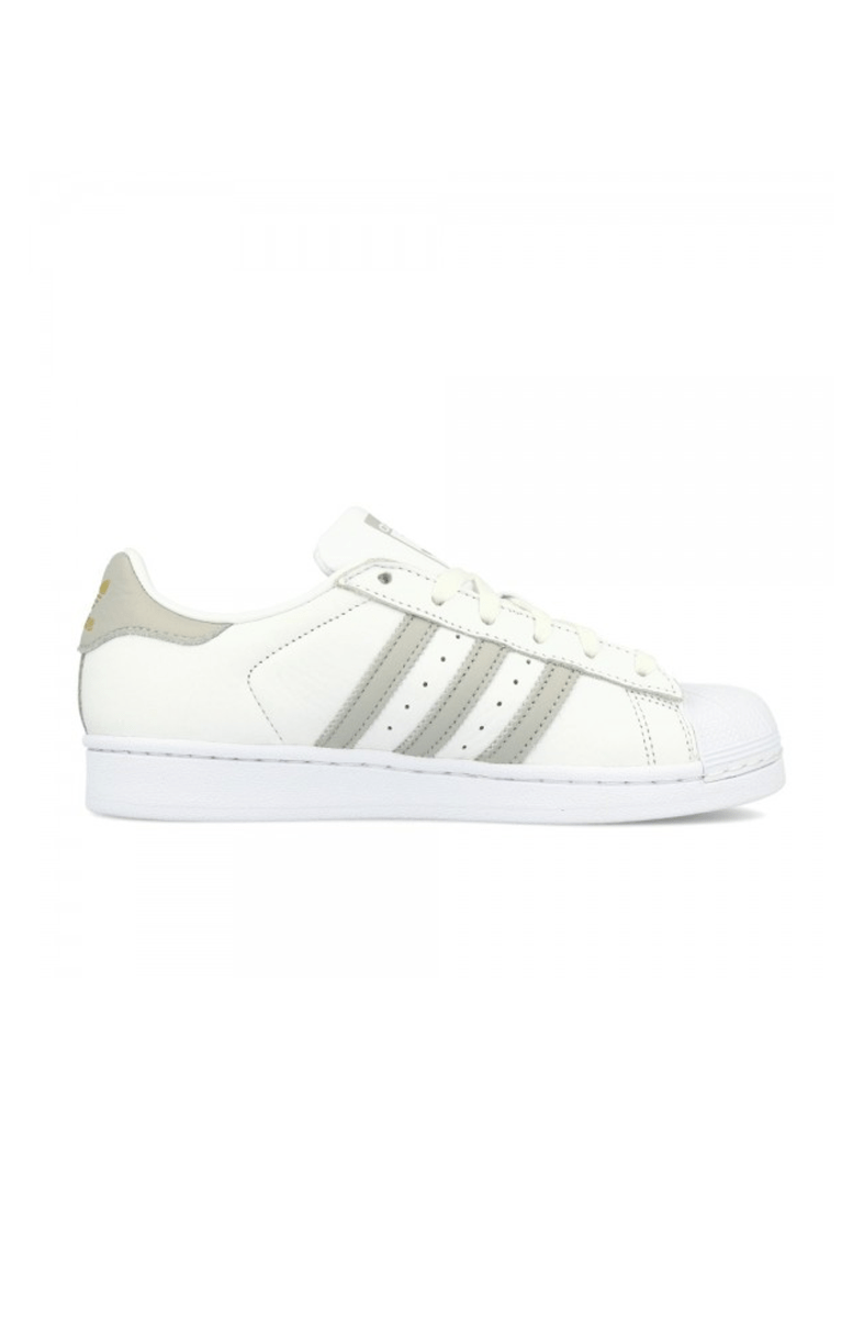 TÊNIS ADIDAS SUPERSTAR FEMININO BRANCO/CINZA - NewSkull