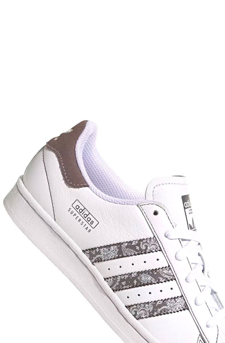 Tênis Adidas Superstar Feminino Branco/Cinza IE3008 - NewSkull