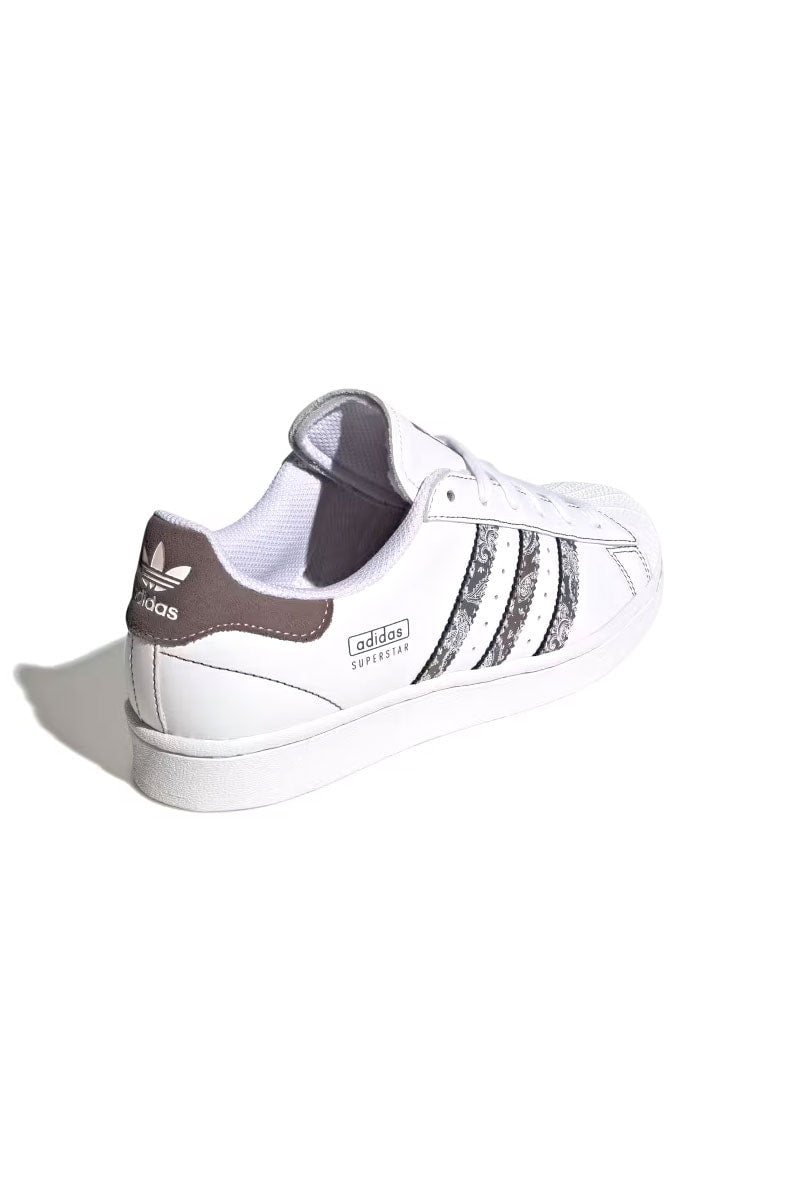 Tênis Adidas Superstar Feminino Branco/Cinza IE3008 - NewSkull
