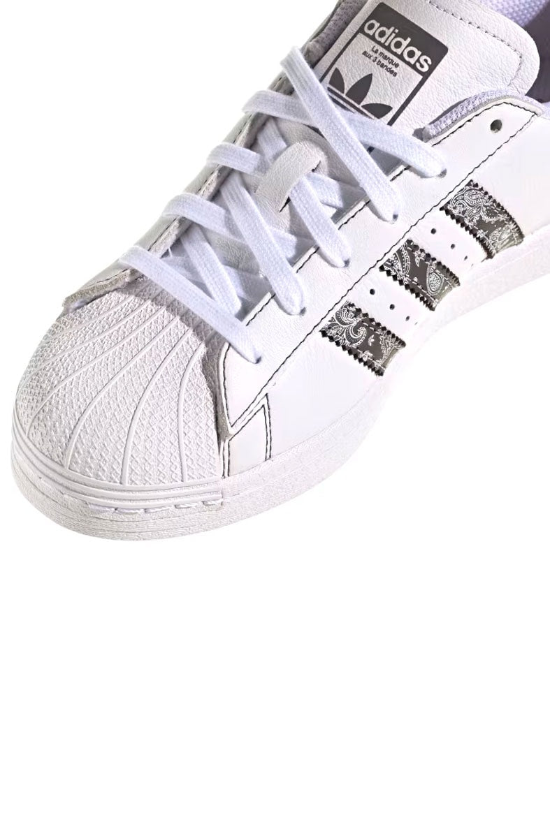 Tênis Adidas Superstar Feminino Branco/Cinza IE3008 - NewSkull