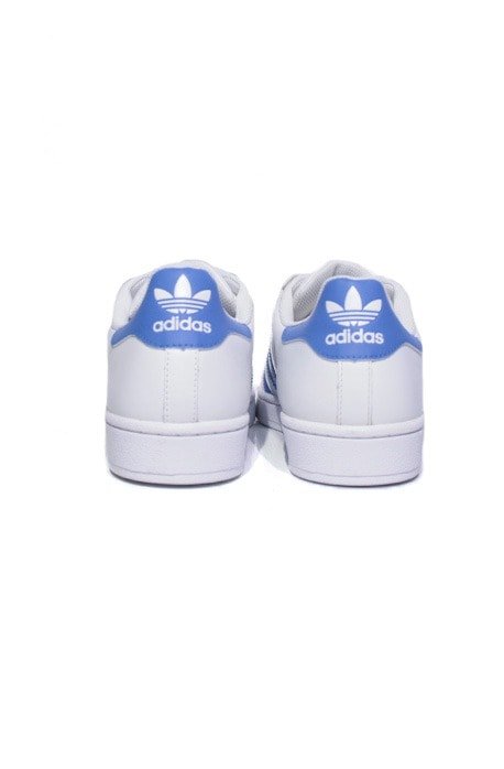 Tênis Adidas Superstar Foundation Branco com Azul - NewSkull