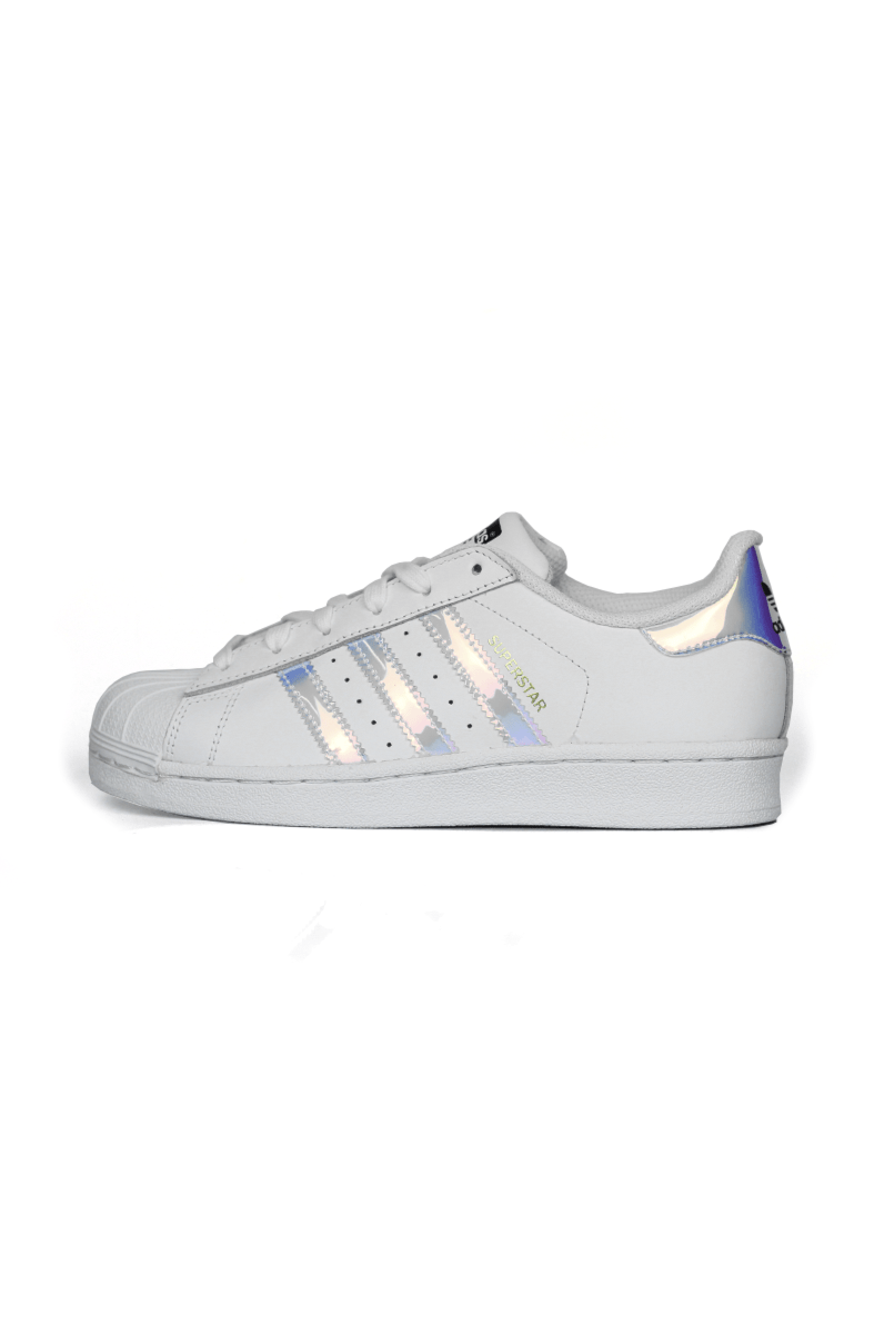 Tênis Adidas Superstar Foundation Feminino Hologram Branco - NewSkull